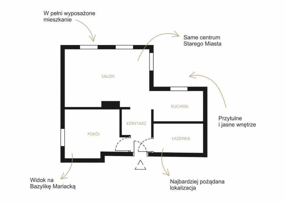 דירות Urokliwy Apartament גדנסק מראה חיצוני תמונה